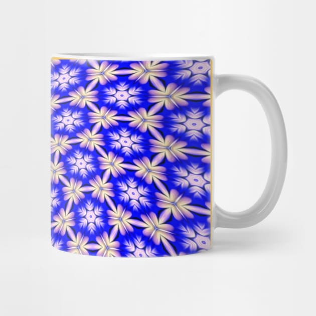 Blue and White Flower Pattern by PatternFlower